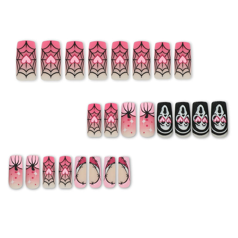 Artistic Halloween Themed Press-On Nail Extensions Kalsten