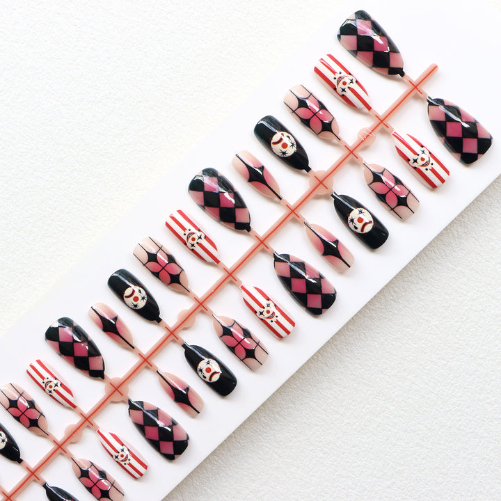 Whimsical Artistic Press-On Nail Set Kalsten