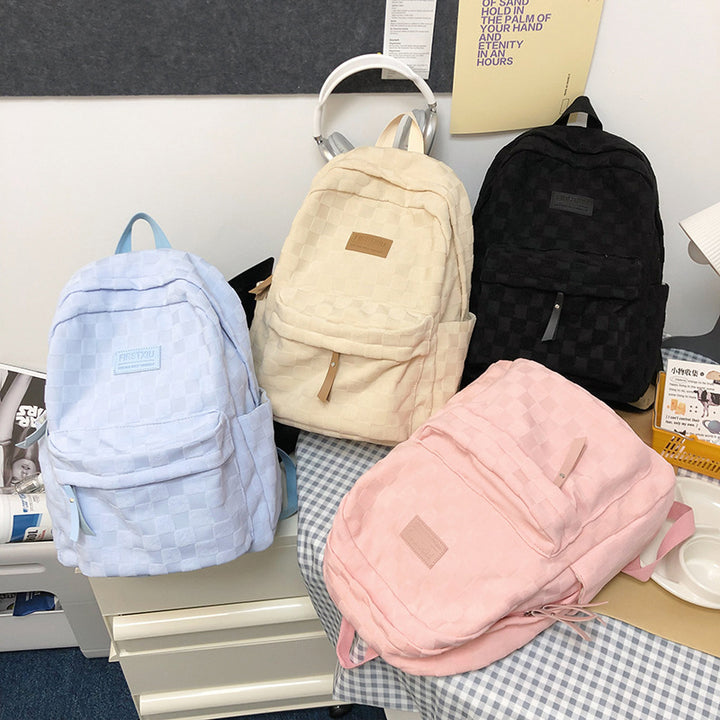 Classic Checked Patterned Backpack Kalsten