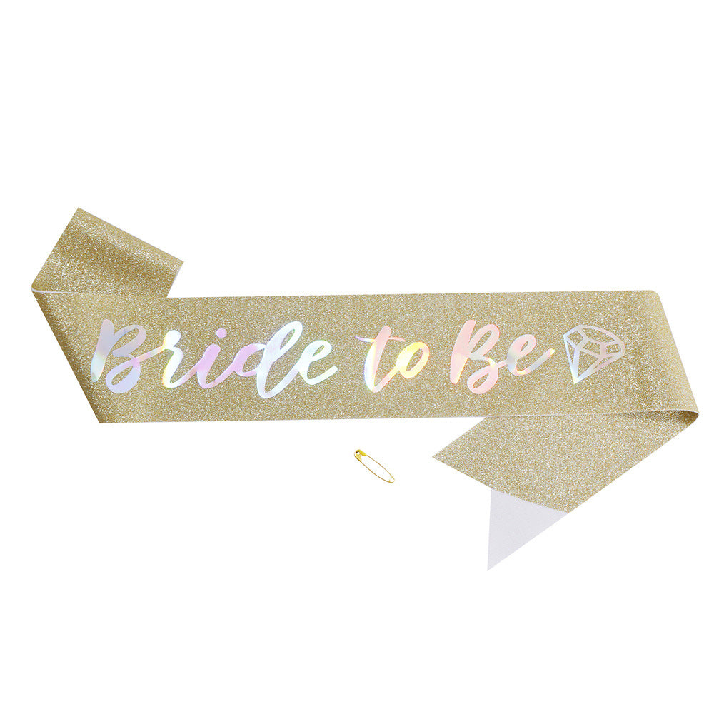 Ladies Glittering Bride Sash Kalsten
