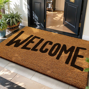 Unisex Leaf Pattern Entrance Mat Kalsten