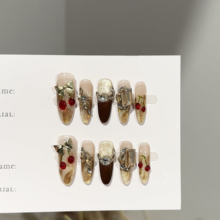 Decorative Glam Press-On Nail Set
