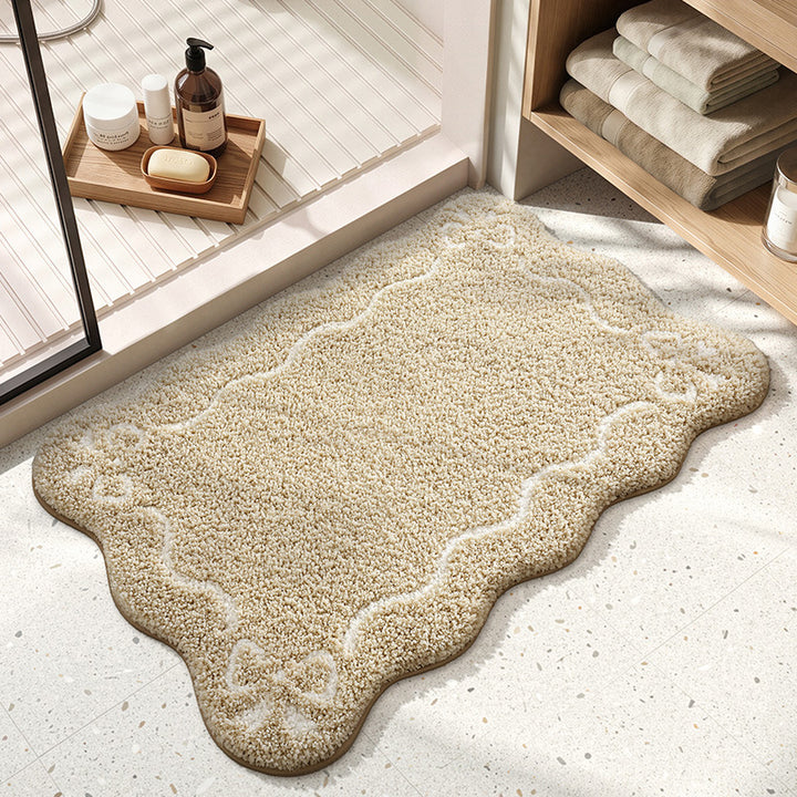 Decorative Scalloped Bath Mat Kalsten