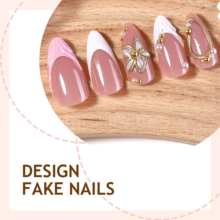 Artificial nail set with exquisite 3D embellishments Kalsten