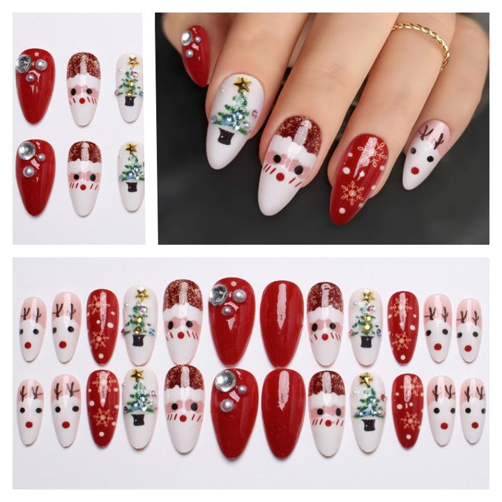 Creative artificial nails with Christmas motif Kalsten
