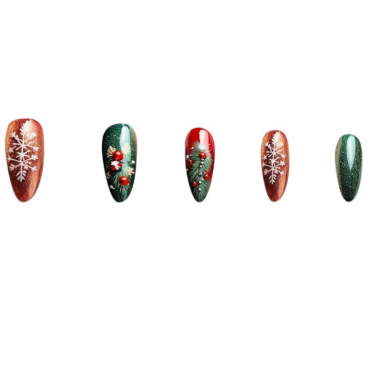 Holiday Themed Decorative Nail Art Kalsten