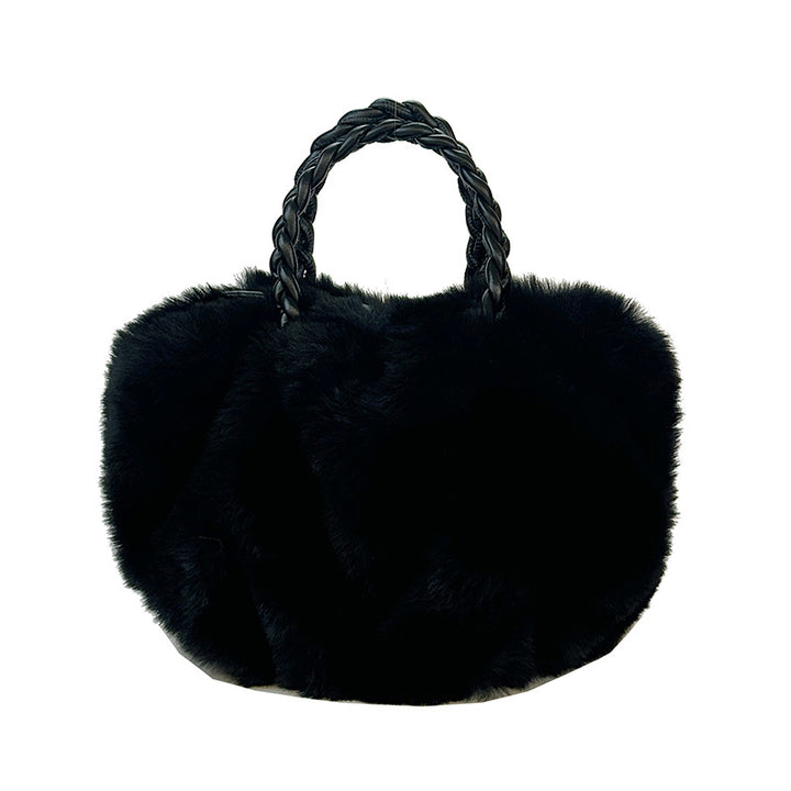 Plush Faux Fur Tote Bag