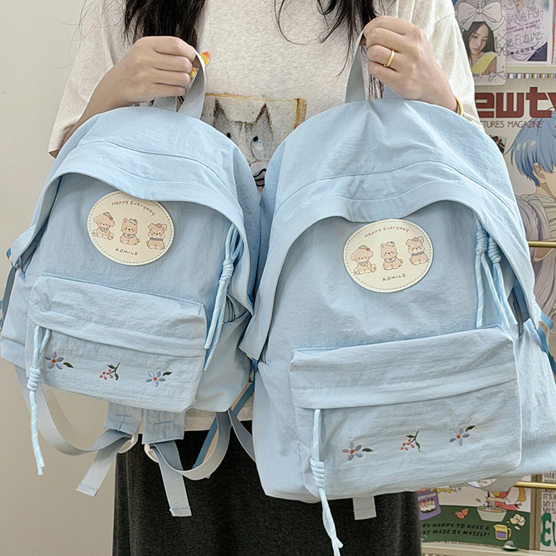 Embroidered Casual Backpack Kalsten