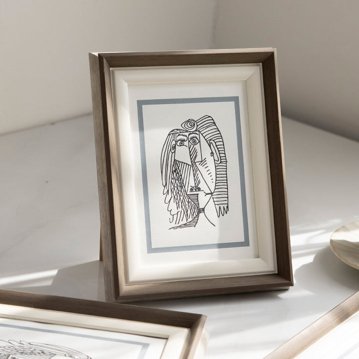 Artistic Framed Line Drawing Picture Frame