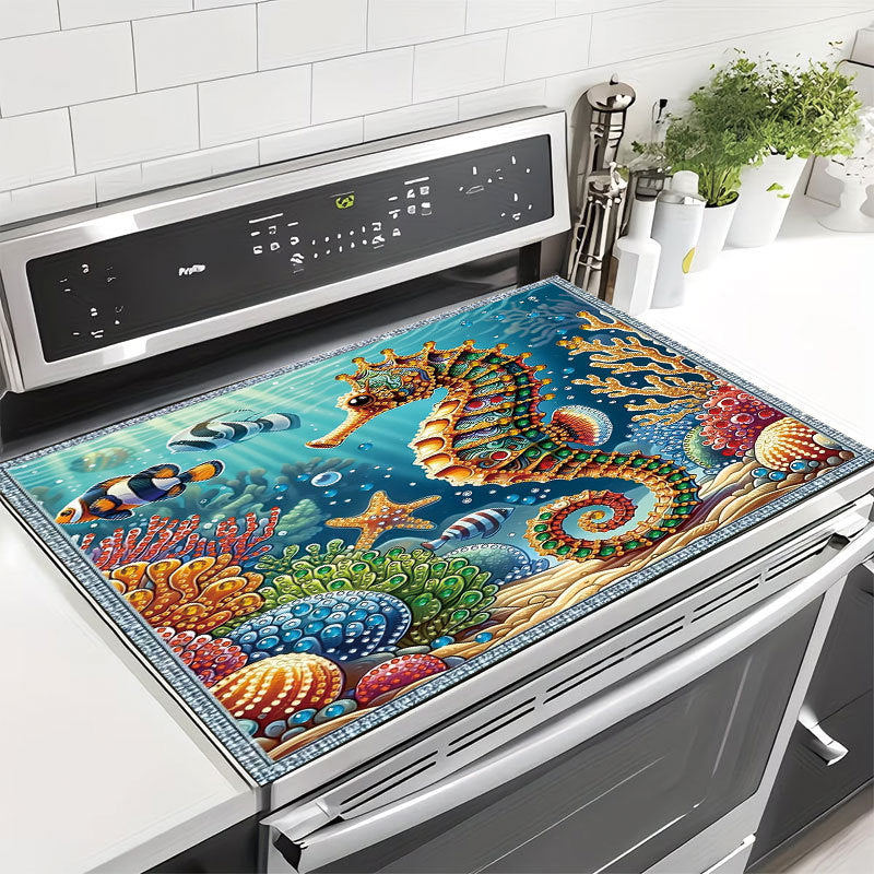 Decorative Heart and Bow-Themed Kitchen Mat