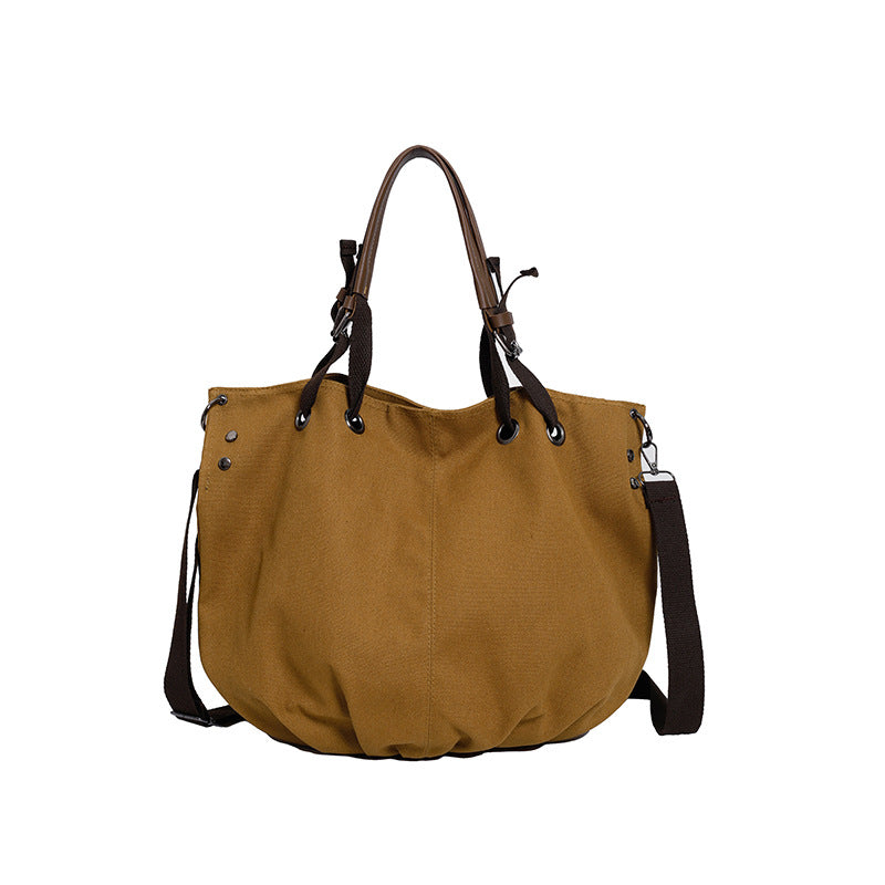 Casual Canvas Tote Bag with Adjustable Strap