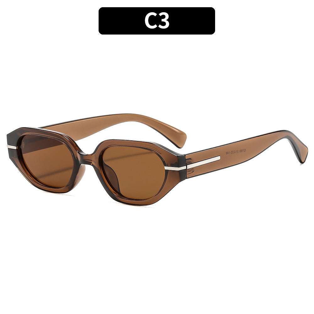 Distinctive Geometric Frame Sunglasses