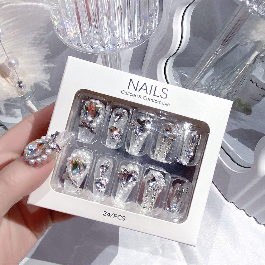Decorative Crystal Embellished Nail Tips Kalsten