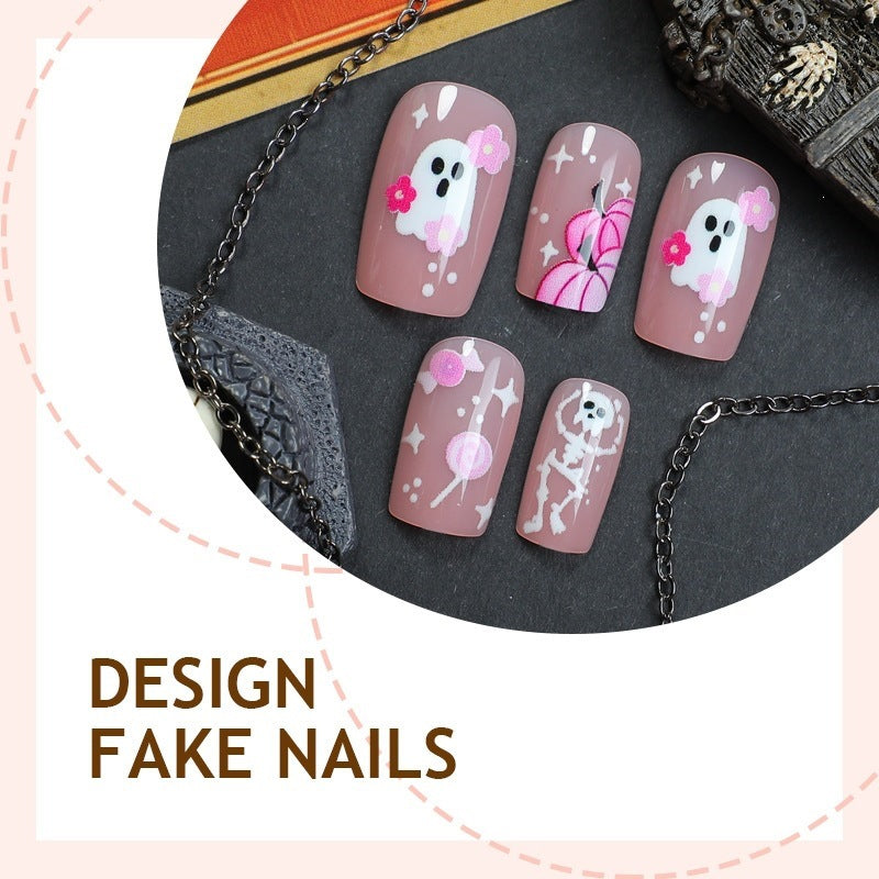 Acrylic nail set with creative animal and flower designs Kalsten