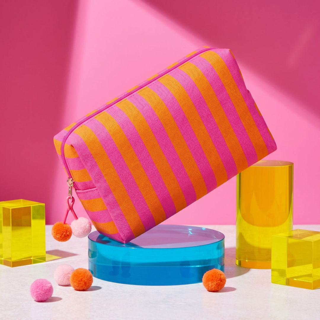 Cosmetic bag with colorful stripes Kalsten