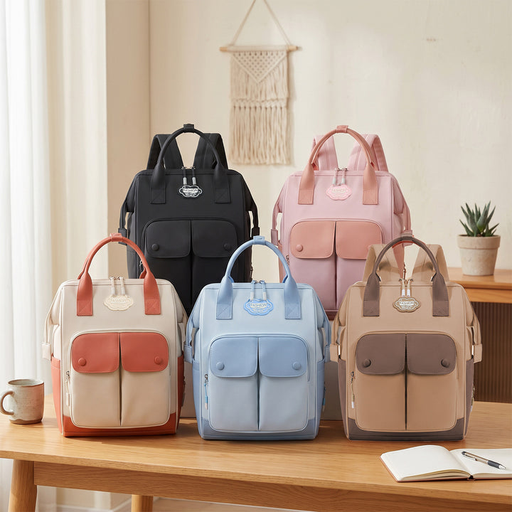 Multi-Pocket Stylish Diaper Backpack Kalsten