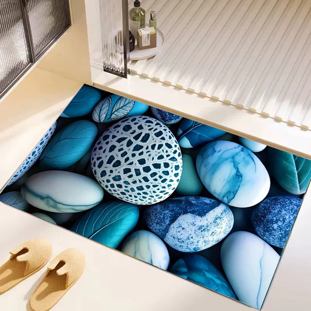 Artistic Garden-Themed Floor Mat