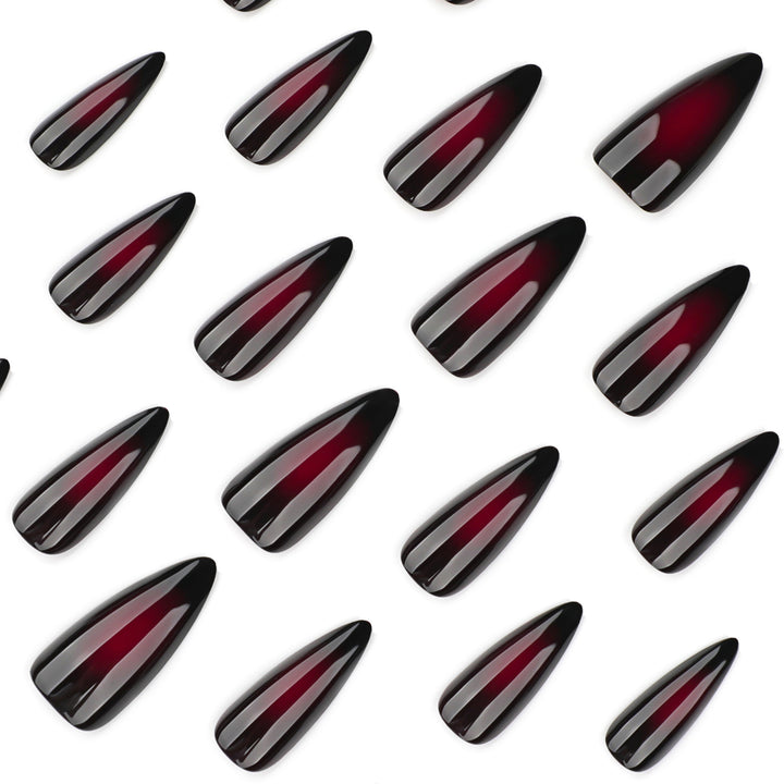 Artful stiletto nails with ombre effect Kalsten