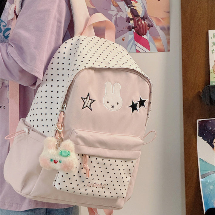 Cute Bunny-Embellished Backpack Kalsten