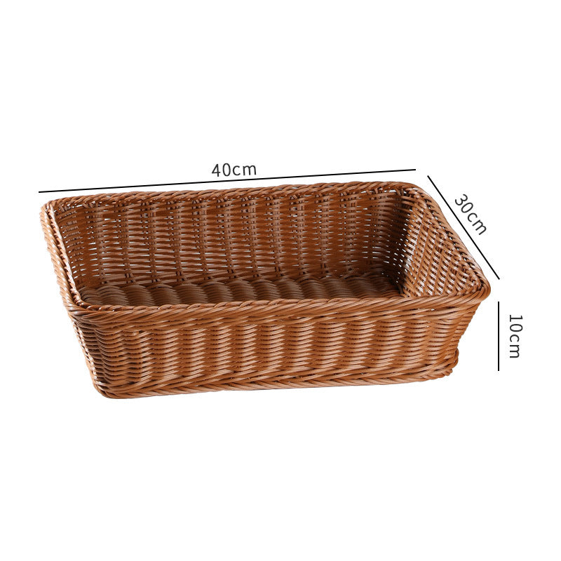 Large Rectangular Woven Storage Tray Kalsten