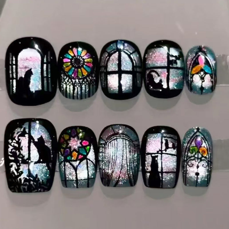 Elegant French Tip Press-On Nail Set Kalsten