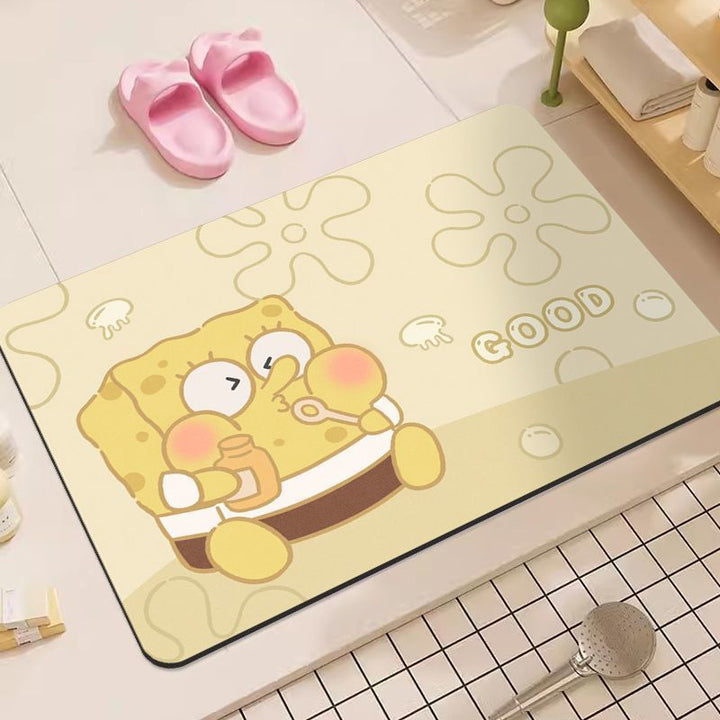 Cartoon-Character Themed Bath Mat