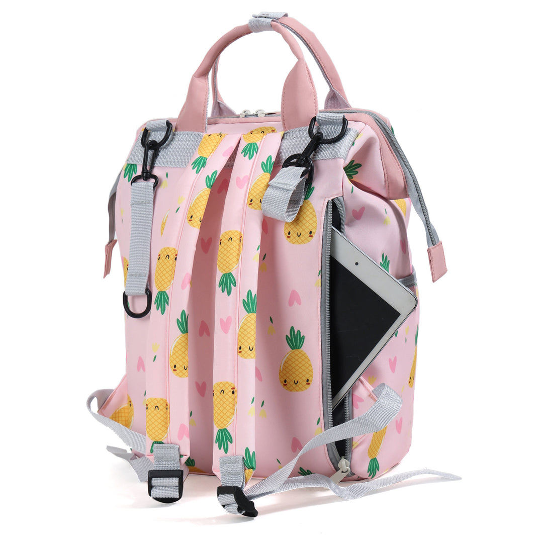Playful Pineapple Print Diaper Backpack Kalsten