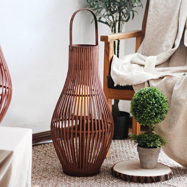 Elegant Rattan Lantern Kalsten