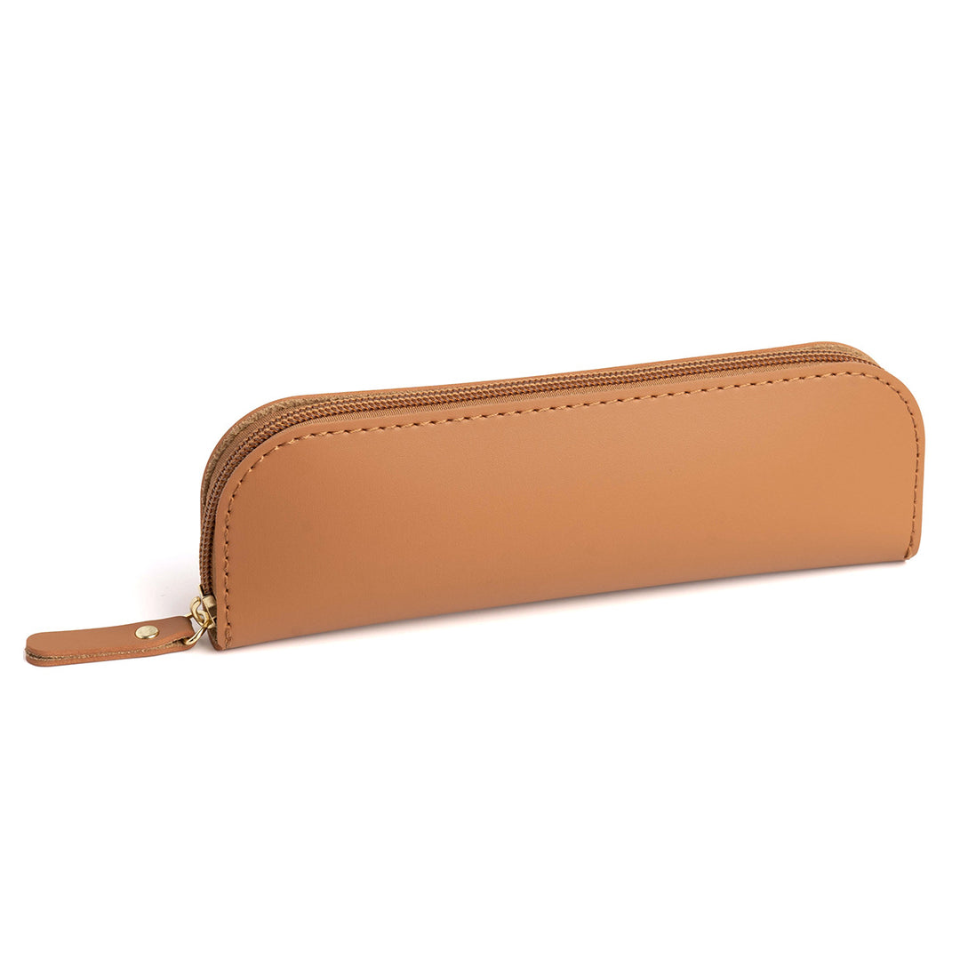 Zippered Leather Pencil Case Kalsten