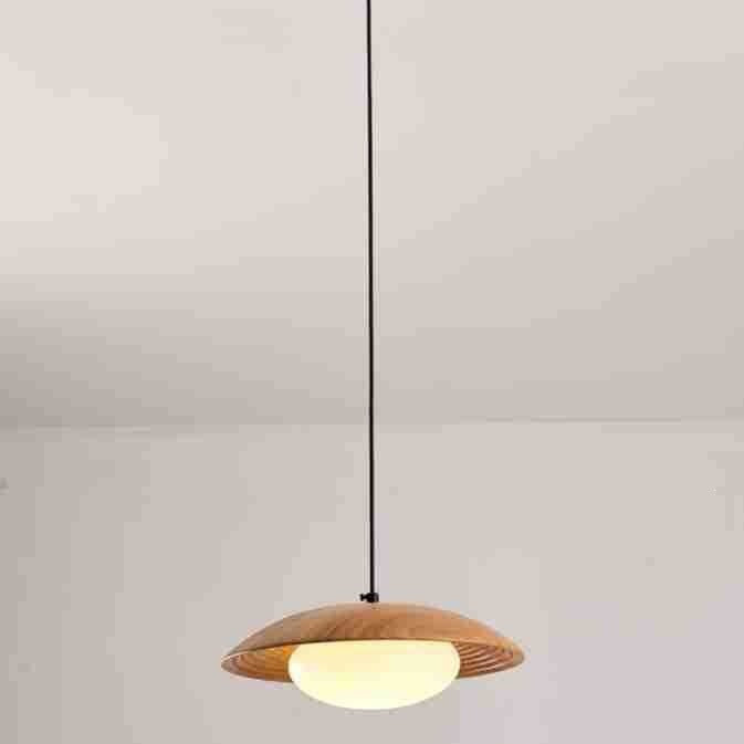 Contemporary Wooden Pendant Light