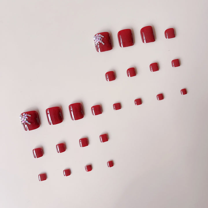 Nail set with glamorous pearl decorations Kalsten