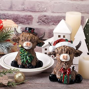 Decorative Highland Cow Figurine Kalsten