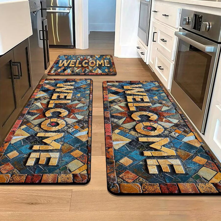 Stone-Inspired Decorative Area Mat Kalsten