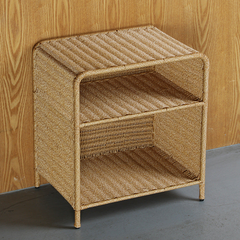 Natural Woven Open Shelf Storage Unit Kalsten