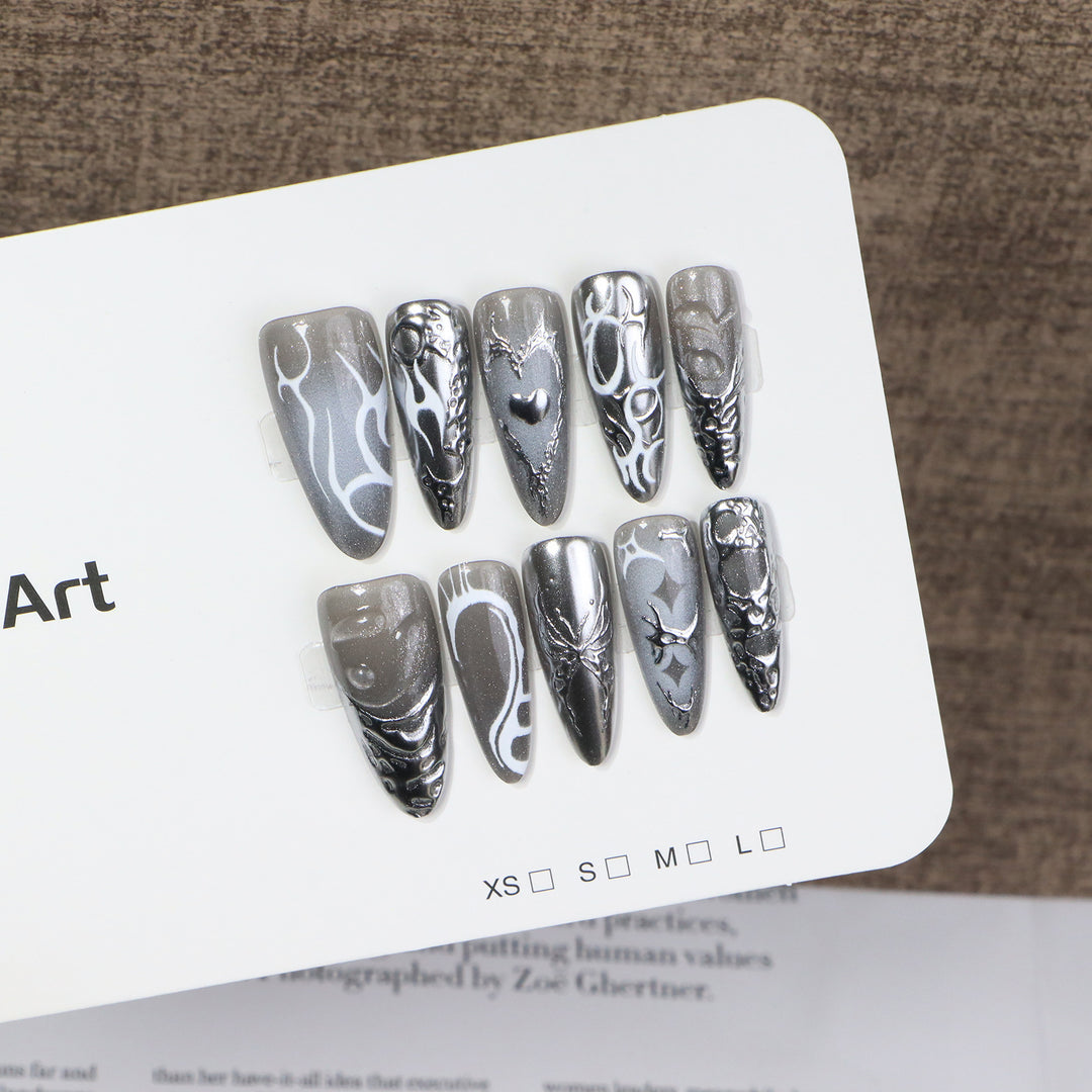 Artistic Premium Press-On Nail Design Kalsten