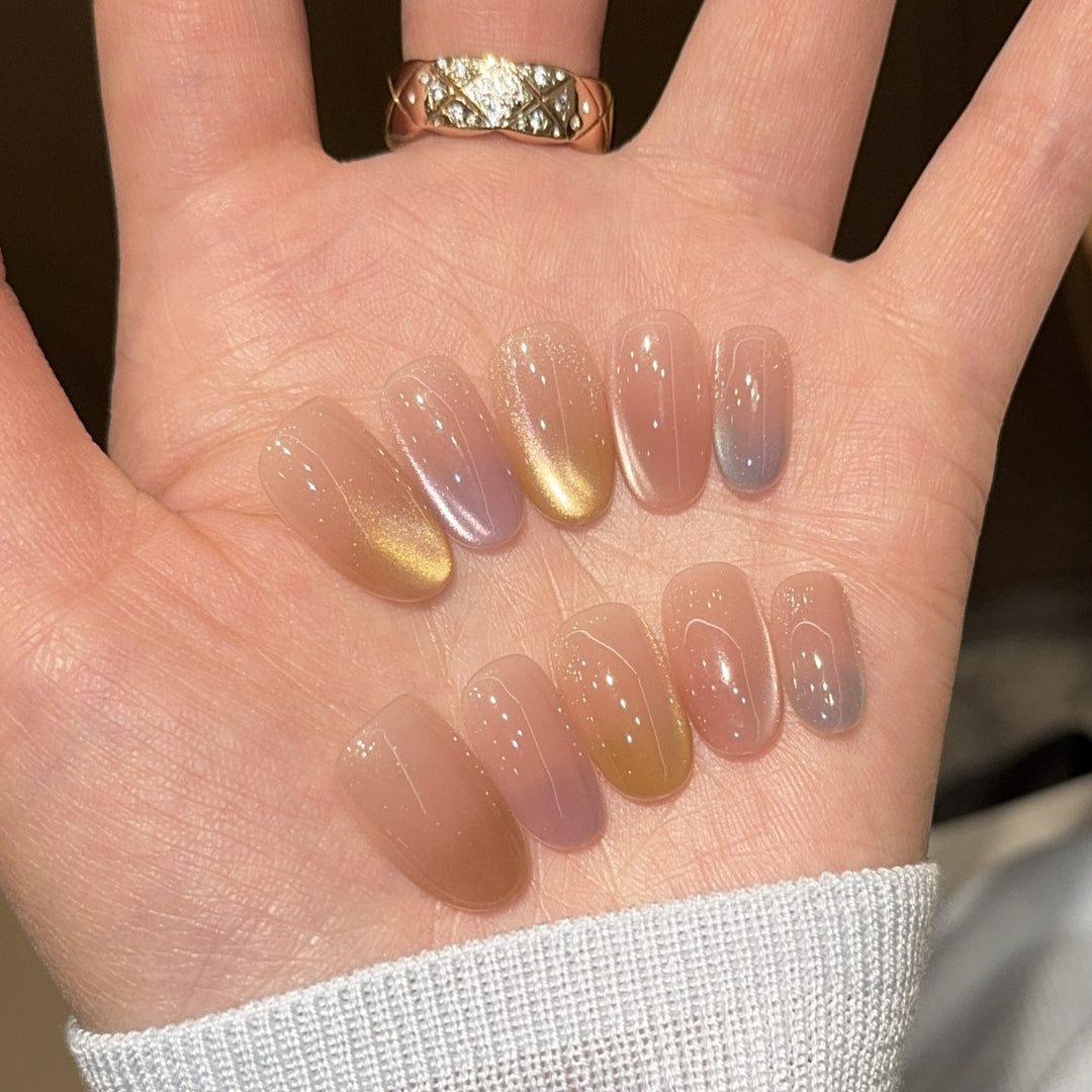 Acrylic Nail Set with Gradient Kalsten