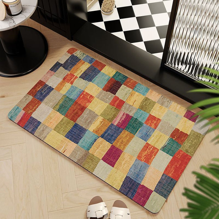 Mosaic Pattern Bath Mat Kalsten