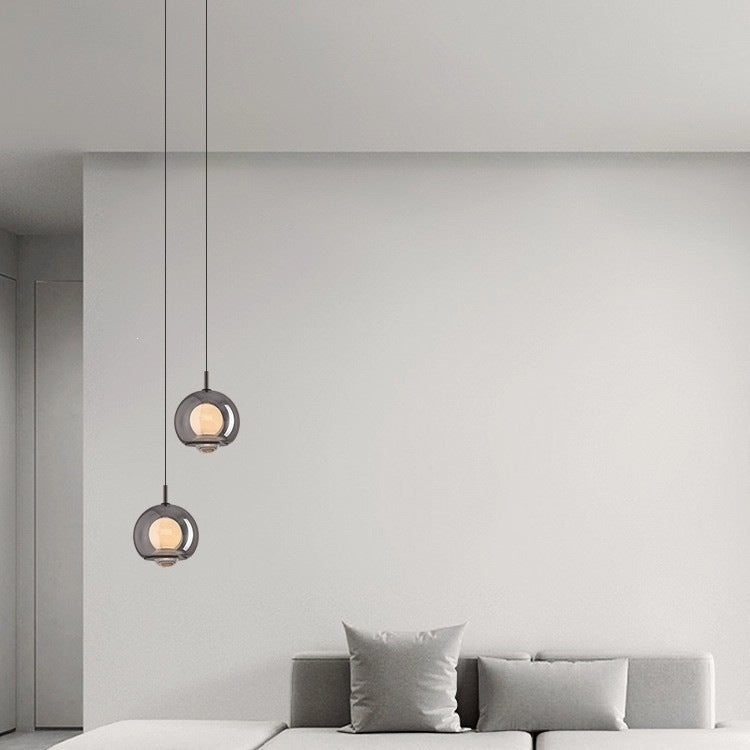 Modern Glass Globe Pendant Light