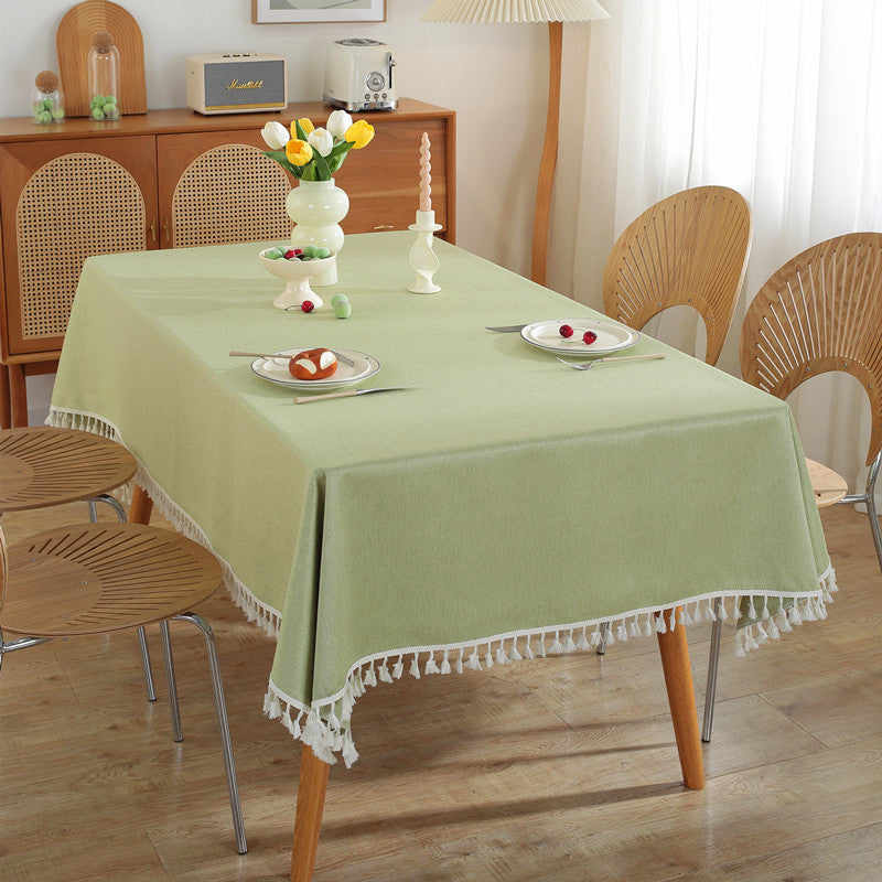 Elegant Tassel Tablecloth