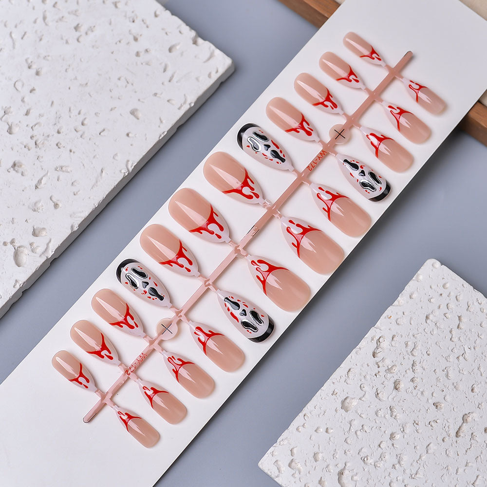 Artistic Horror-Themed Press-On Nails Kalsten