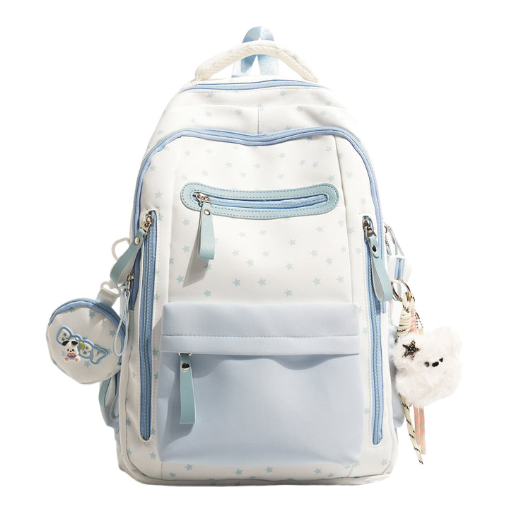 Backpack with Charming Star Applications and Practical Compartments Kalsten