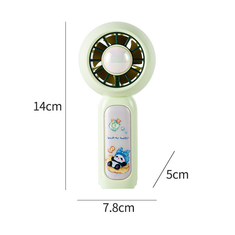 Women Portable Mini Hand Fan with Cute Panda Design Kalsten