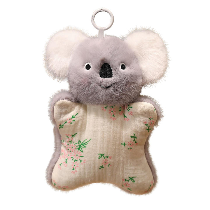 Plush Bunny Muslin Comforter with Faux-Fur Head, Star-Shaped Cuddle Pillow & Hanging Loop Kalsten