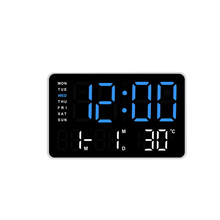 Digital Wall Clock with Temperature and Date Display Kalsten