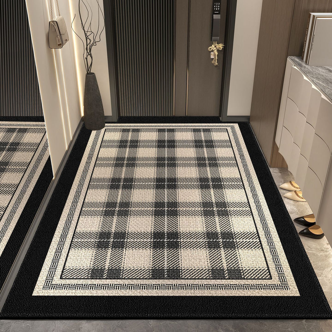 Plaid Pattern Decorative Area Rug