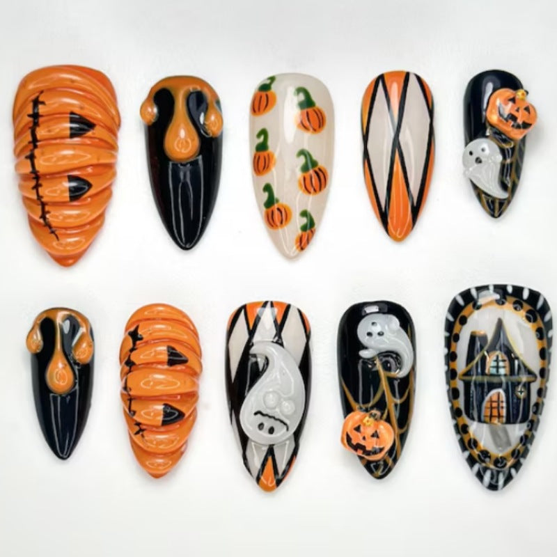 Halloween-Themed Press-On Nail Set Kalsten