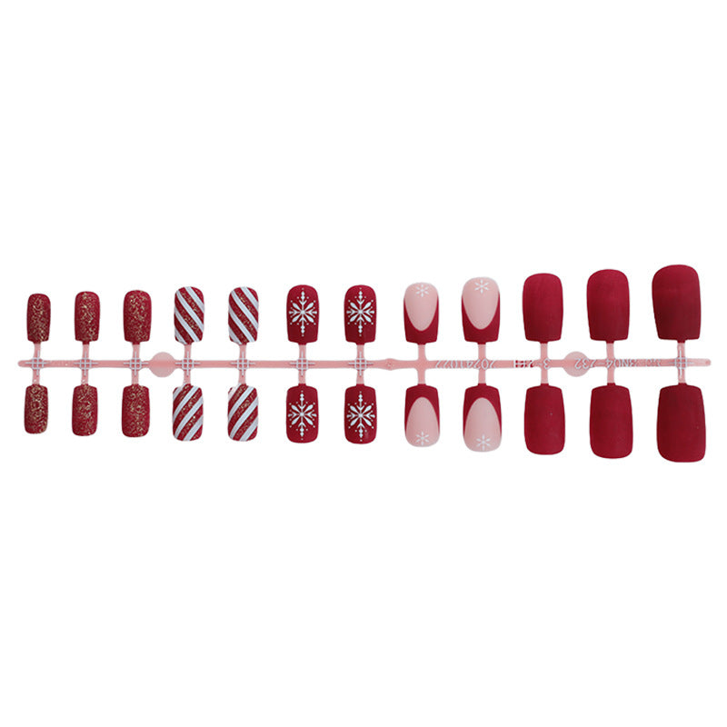 Festive Seasonal Press-On Nail Set Kalsten