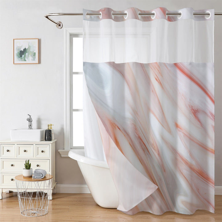 Marble-Design Shower Curtain Kalsten