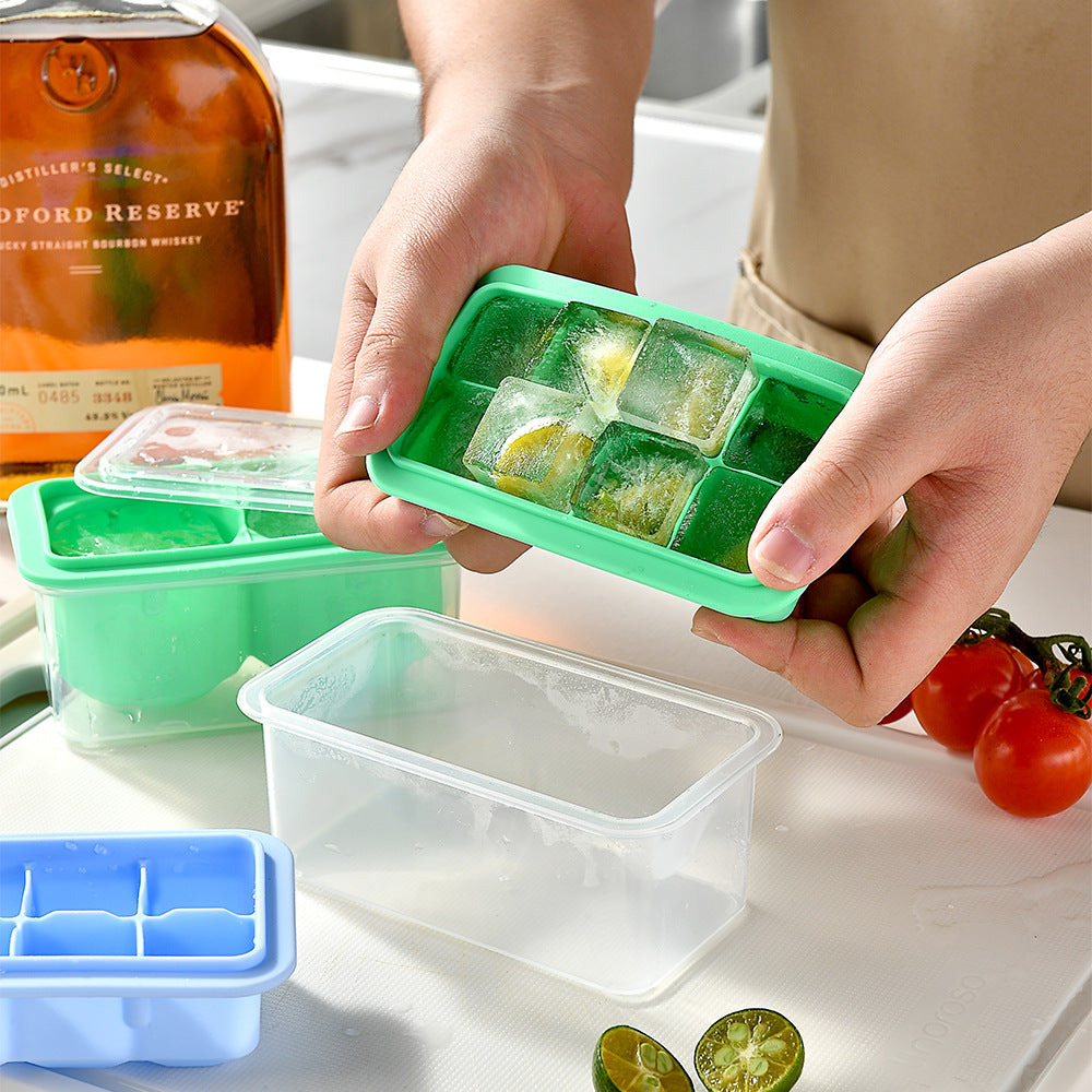 Silicone Ice Cube Tray with Practical Lid Kalsten