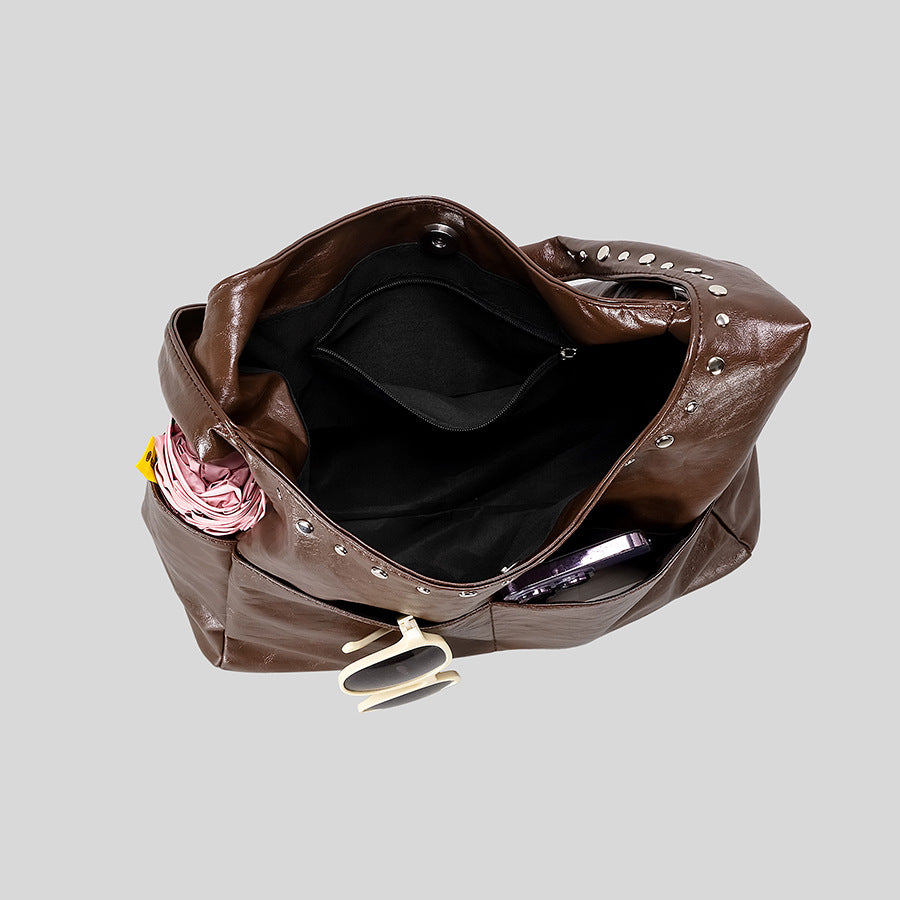 Sleek Multi-Pocket Tote Bag
